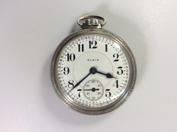 Vintage Elgin Veritas Pocket Watch No 11614079 18… - image 1