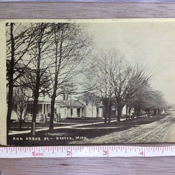 Vintage Post Card Ann Arbor St Dexter Michigan Used