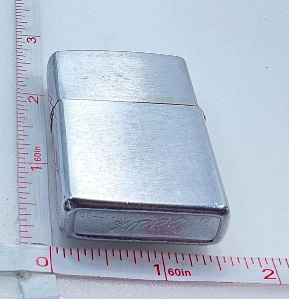 Vintage 1973 Zippo Lighter USS Irvin Works Lid Hinge Issue Floppy