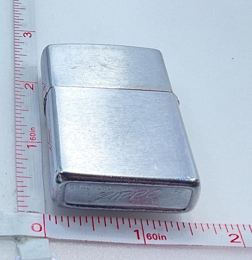 Vintage 1973 Zippo Lighter USS Irvin Works Lid Hinge Issue Floppy