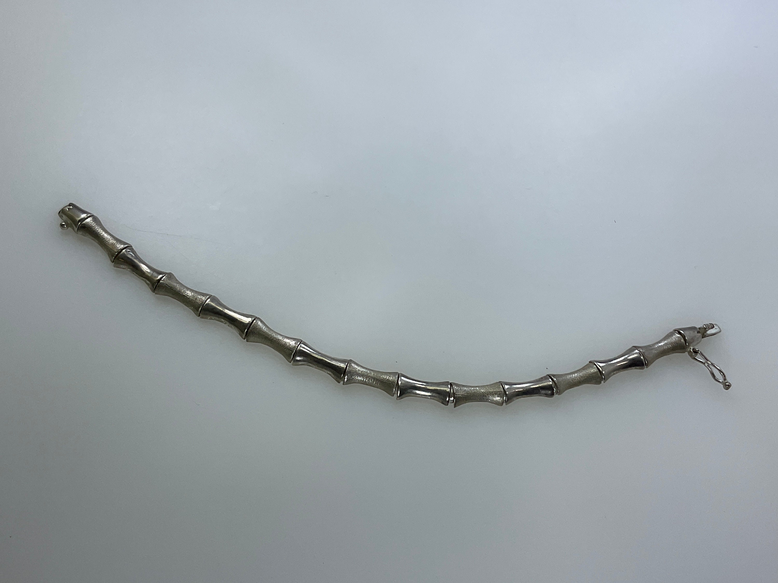 Vintage 7 Bracelet Sterling Silver 925 Bamboo Look Design Used - Etsy.de Vintage 7 Bracelet Sterling Silver 925 Bamboo Look Design Used - Etsy.de