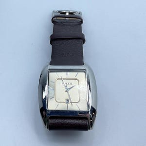 Vintage Fossil Wrist Watch Working Used