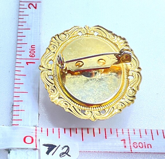 Belle Epoque Gold-plated Barrette Brooch With a Pink Stone