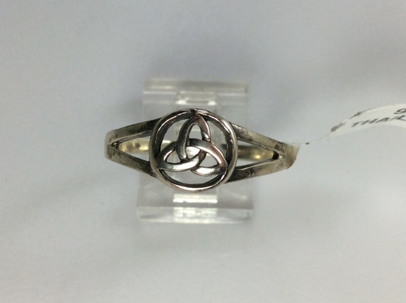 Vintage Ring Size 12 Sterling Silver 925 Circle W… - image 1