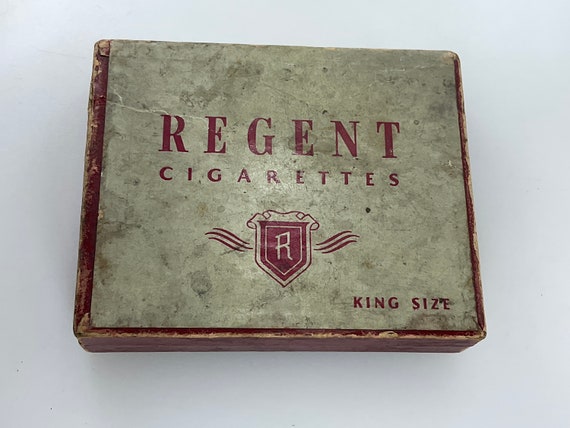 Vintage Old Cigarette Box Regent Cigarettes King Size Box Only Used