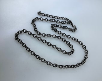 Vintage 24”-27” Necklace Oxidized Chain Used