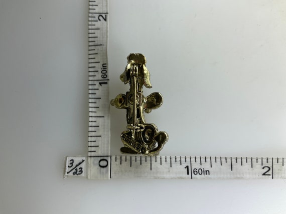 Vintage Gerrys Pin Brooch Gold Toned Poodle Dog U… - image 2