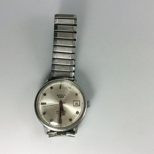 Vintage Benrus Men&#39;s Wrist Watch Sea Lord Self Winding Working Condition Adjuster Stem Needs Repaired Used