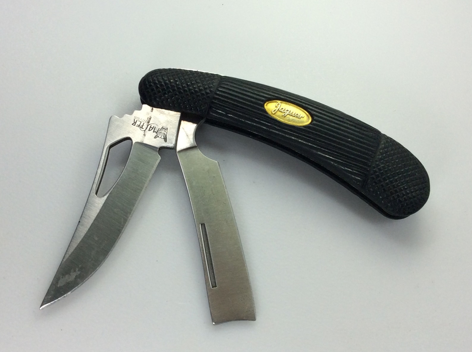 Vintage Master Knives Two Blade Knife Jaguar Model With Black Etsy