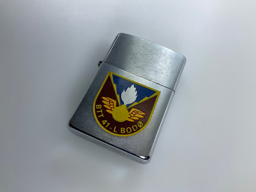 Vintage Zippo Lighter BTT 41 L BODO 1990 Untested Insert Stuck Used Etsy