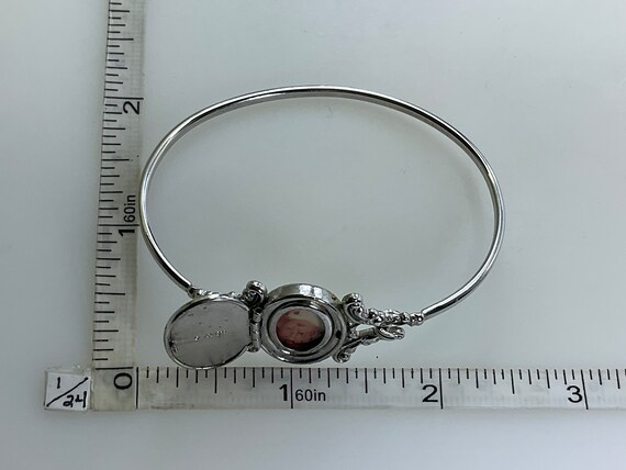 Vintage Avon 6.75” Bracelet Silver Toned Oval Loc… - image 2