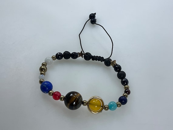 Brass Skull Beads and 4mm Lava Beads Bracelet JVBBS0065-LV - Mardo