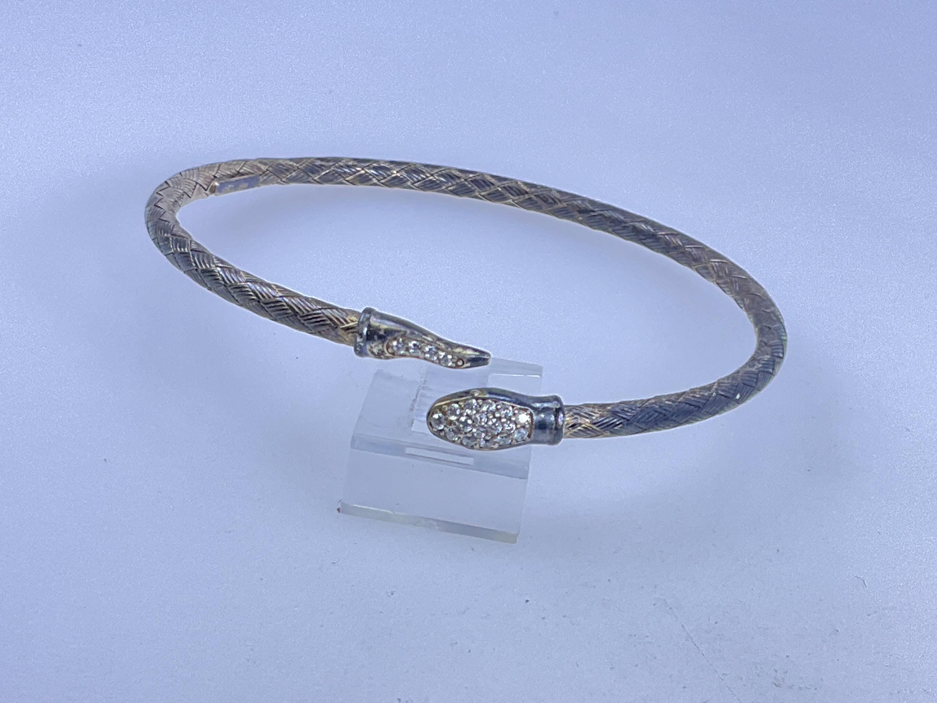 Vintage Silver Snake Bracelets - Etsy