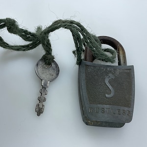 Vintage Slaymaker Lock Padlock With Key Works Used