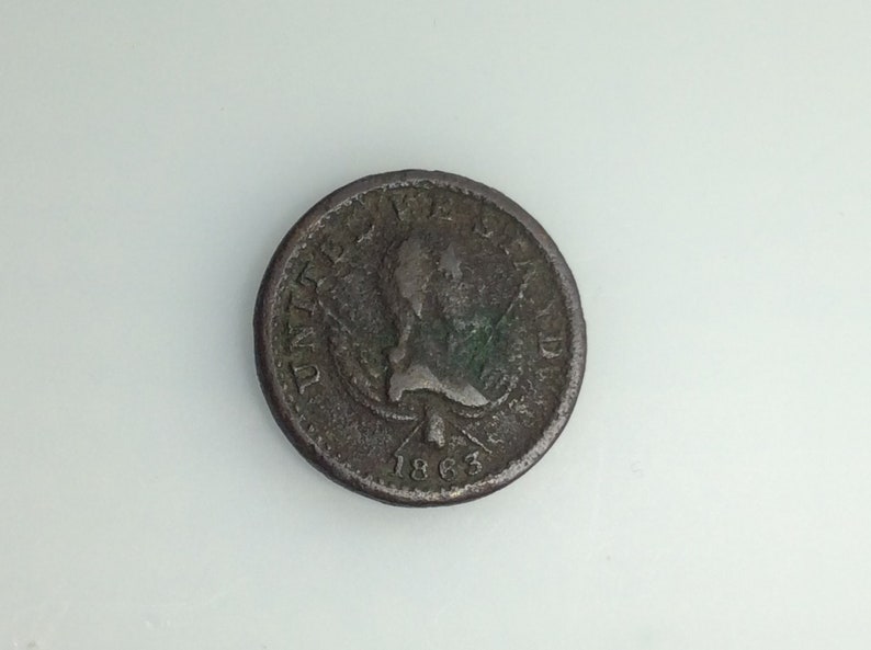 Vintage 1863 Token Broas Brothers Pie Bakers United We Stand - Etsy