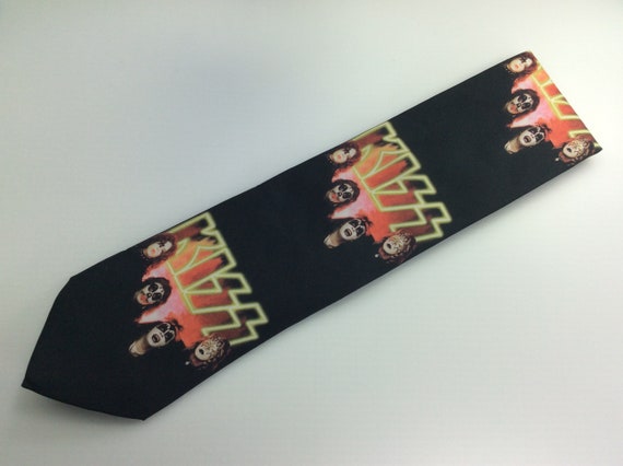 Vintage Ralph Marlin Co Men's Necktie KISS Neon Repeat - Etsy