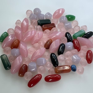 Vintage Lot Of Assorted Plastic Beads Supply Used