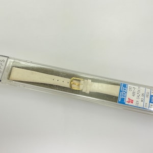 Vintage Topps Watch Band White Calfskin Old Stock