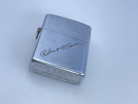 Vintage Three Barrel Hinge Zippo Lighter 1937-1950 With Robert R