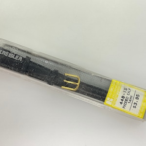 Vintage Kreisler Watch Band Black Padded Calf 14mm Old Stock
