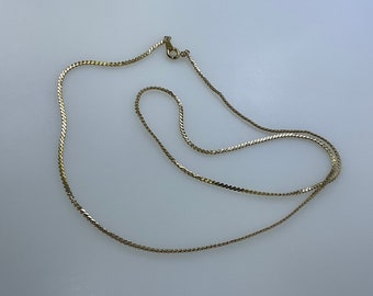 Vintage 23” Necklace Gold Toned Chain Used