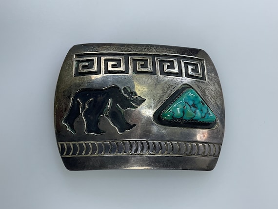 Vintage Rosco Scott Belt Buckle Sterling Silver 925 Tested 