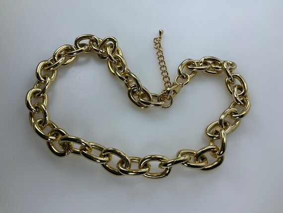 Vintage 18”-21” Necklace Gold Toned Chain Used - image 1