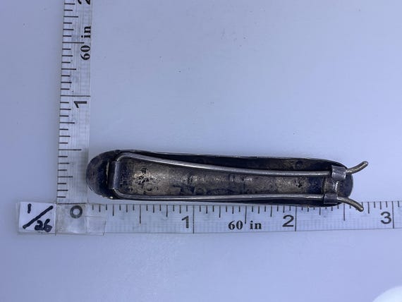 Vintage Barrette Sterling Silver 925 Western Design With  display picture 3