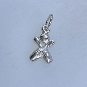 Vintage Pendant Sterling Silver 925 Bowling Pins Used