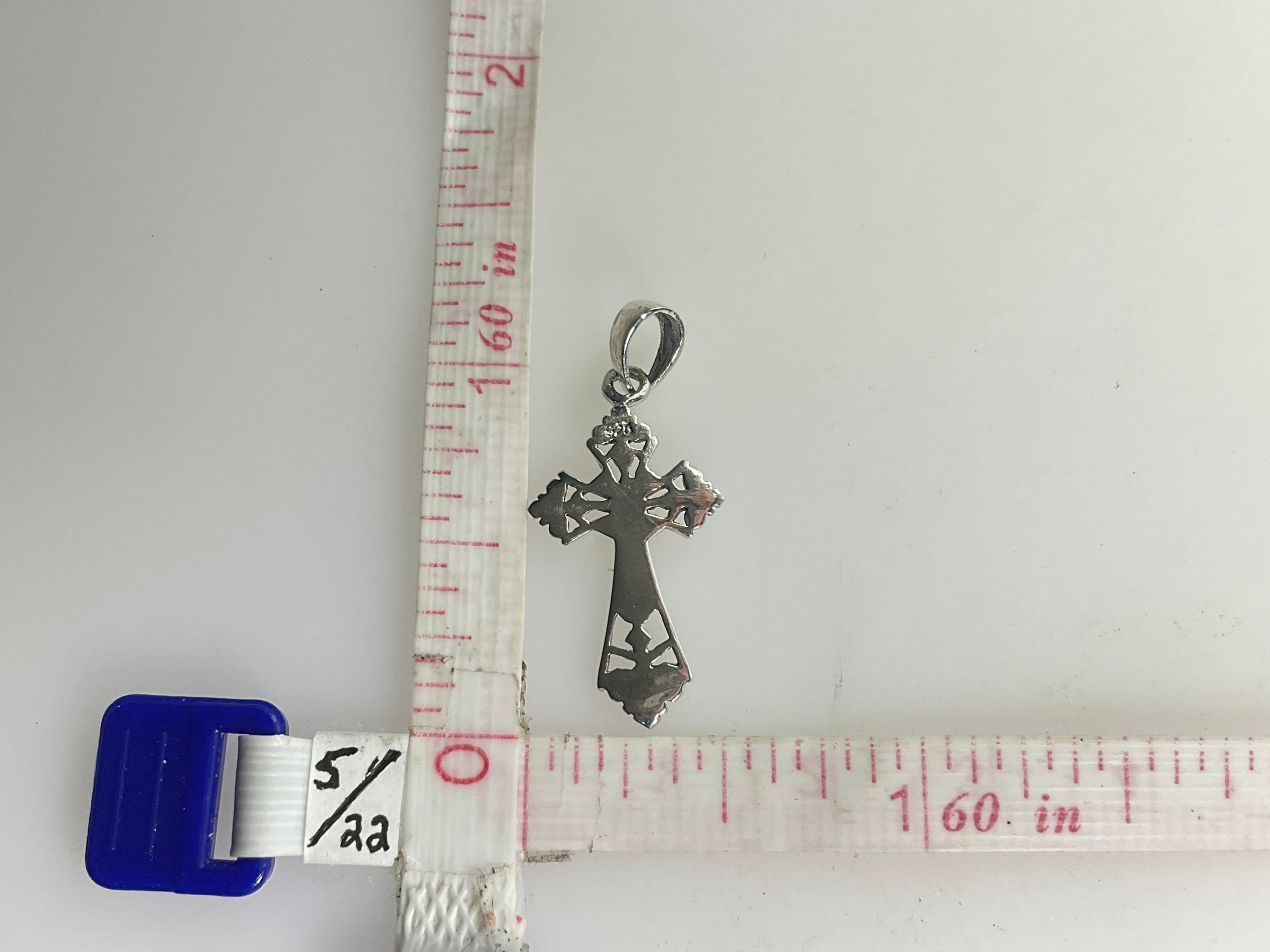 Vintage Pendant Sterling Silver 925 Cross Design Used - Etsy
