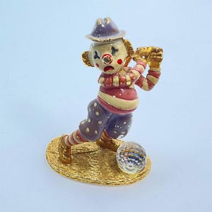 Vintage Spoontiques Pewter Golfer Clown Used