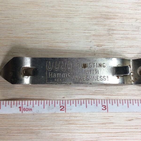 Vintage Advertising Bottle Can Opener Hamm's Beer Lot L Used