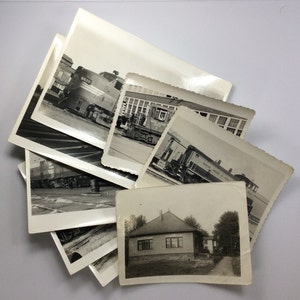 Vintage Lot Of Nine Old Photos Railroad Engines Used