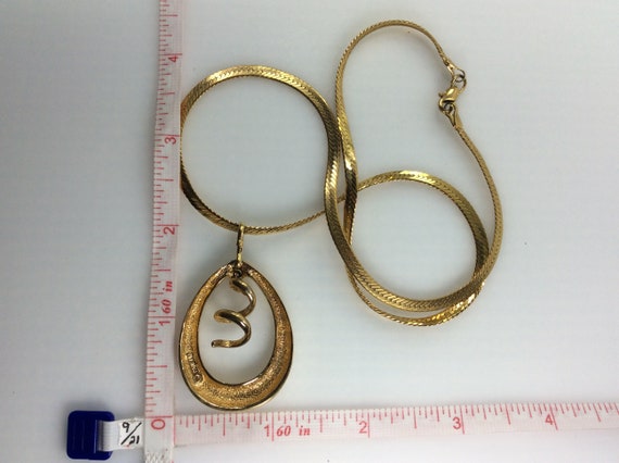 Vintage Panetta 20 Necklace Gold Toned 