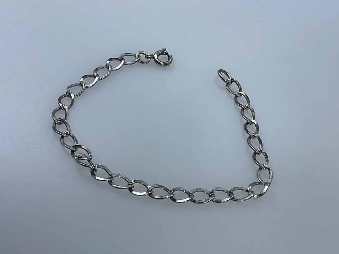 アクセサリー Vintage Silver Toggle Chain Bracelet 925 Women 925 Sterling Silver Plated Toggle Chunky Thick Link