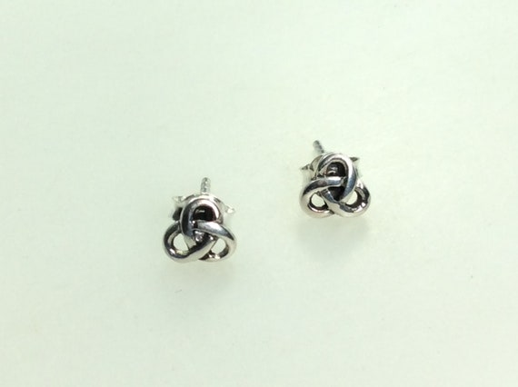 Celtic Knot Antique Finish Sterling Silver Post Stud Earrings Celtic Knot Antique Finish Sterling Silver Post Stud Earrings
