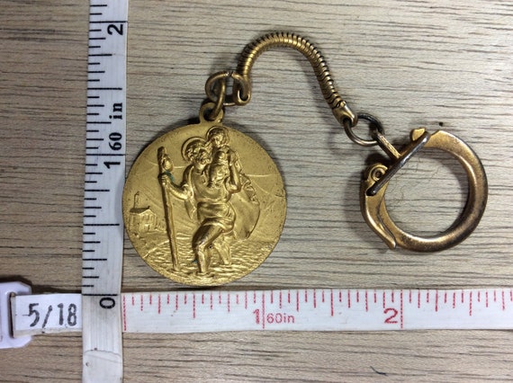 Vintage Gold Toned Keychain Paulus Maximus VI Used - image 2