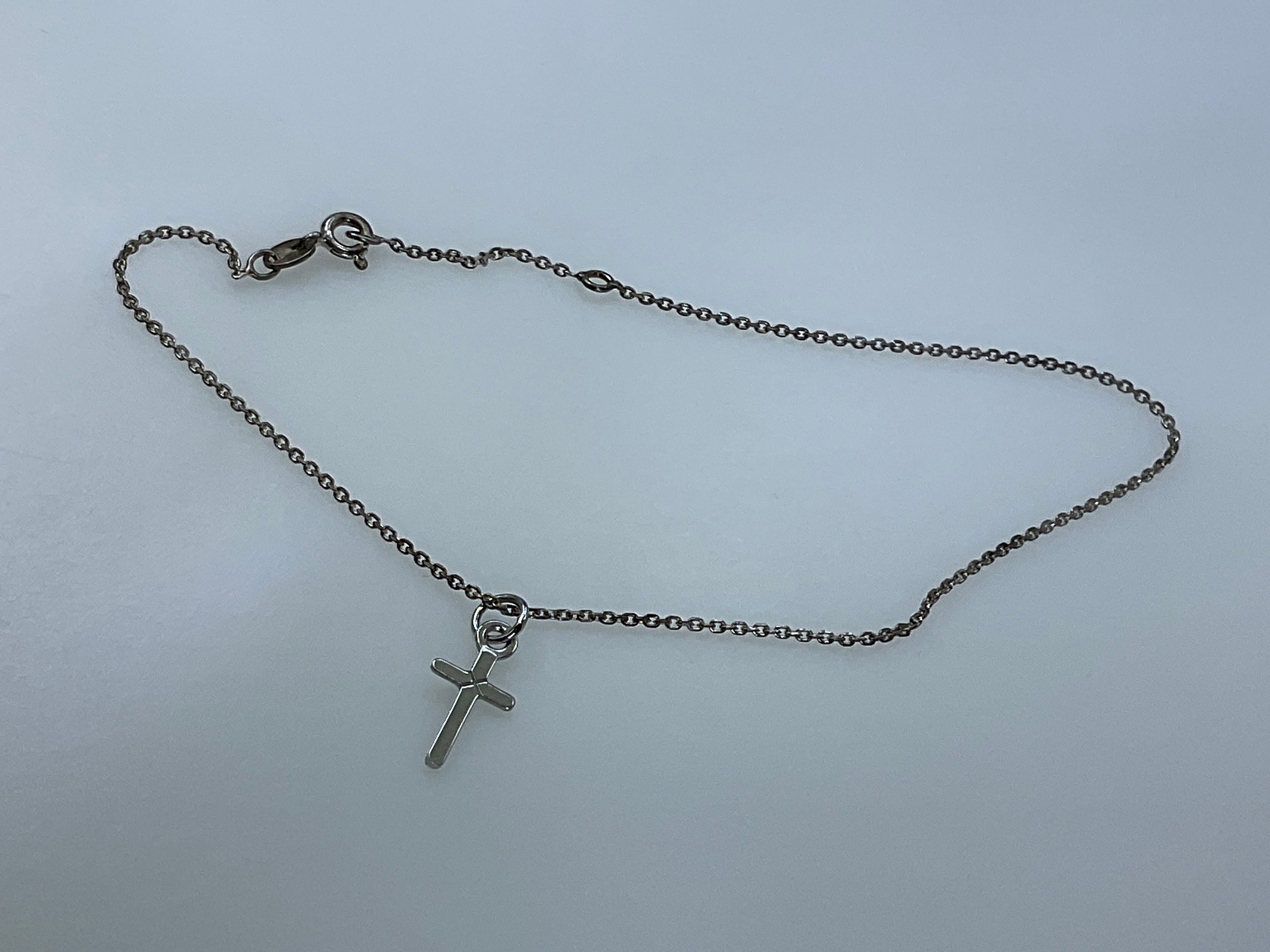 アクセサリー Vintage 50s Silver Chain Cross Bracelet S925 Silver Men Retro Cross Watch Chain Bracelet | eBay