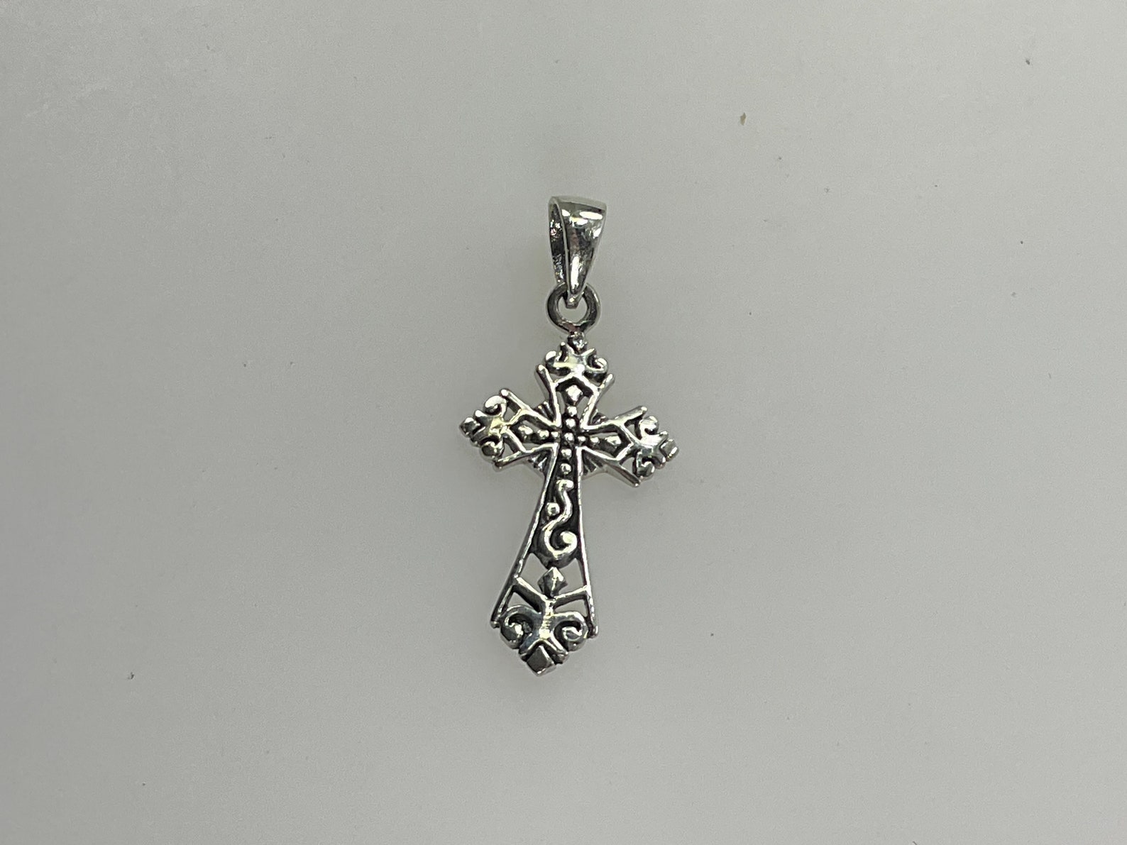 Vintage Pendant Sterling Silver 925 Cross Design Used - Etsy