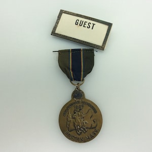 Vintage Pin Badge 1967 American Legion 49th National Convention Boston Mass Bar Broken Used