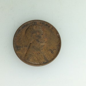 1931-D United States One Cent Coin Money Used