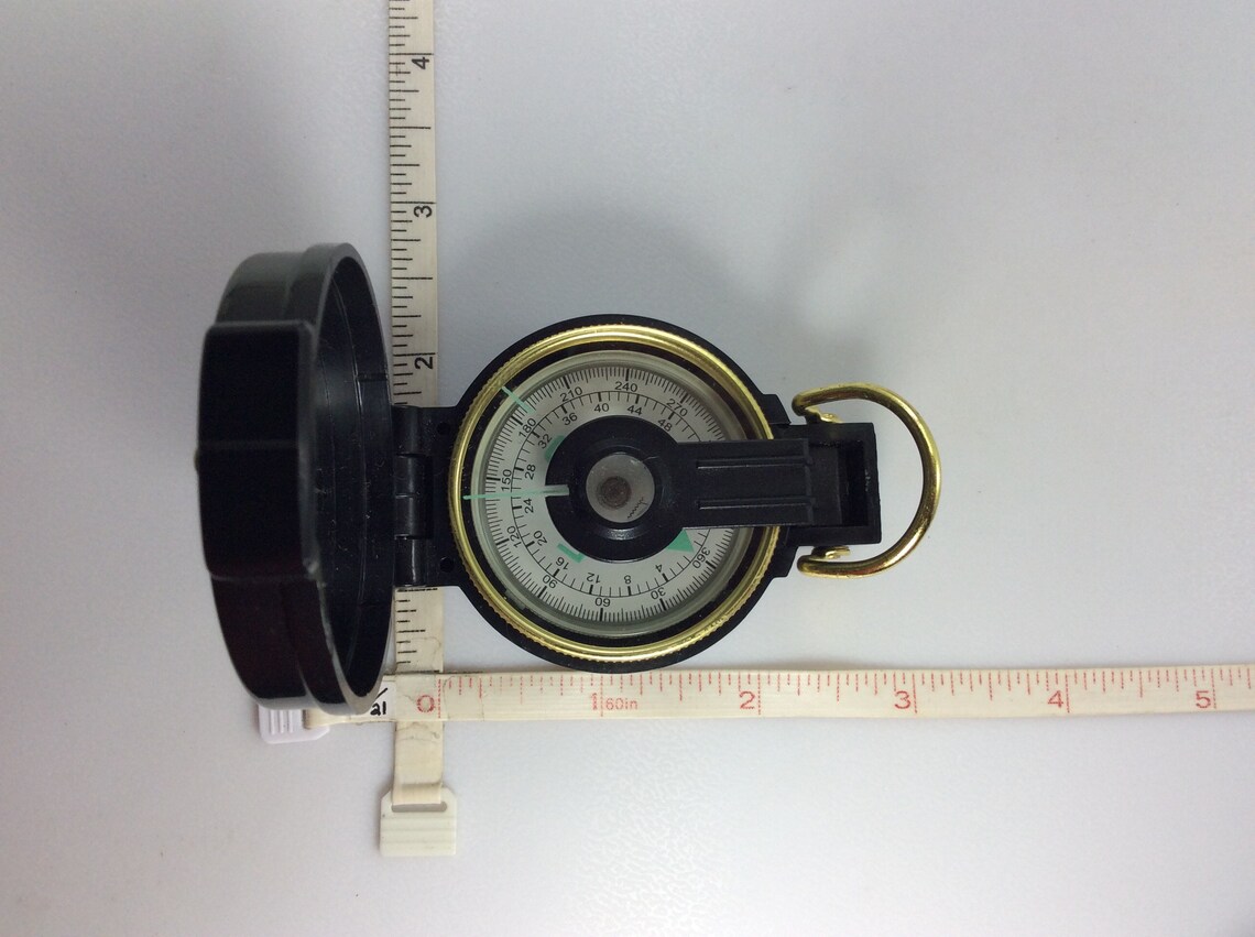 10off3daySALE Vintage Engineer Lensatic Compass Used Etsy