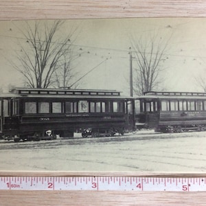 Vintage Old Photo Post Card IRC No 3021 Railroad Car Trailer No 1012 Used