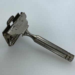 Vintage Star Safety Razor Silver Toned As Is Used