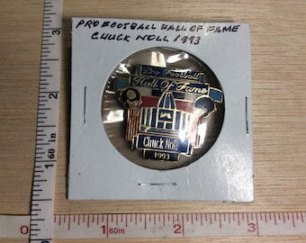 1993 Pro Football Hall Of Fame Chuck Noll Pin Brooch Medal Used