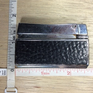 Vintage Myflam Passat S Lighter Black Sparks Untested Germany Used