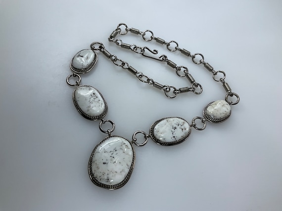 Vintage RB Running Bear 18” Necklace Sterling Silver 925 Ovals