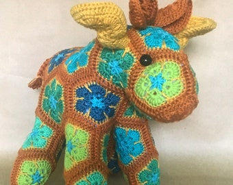 Custom Handmade African Flower Moose