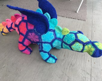 Custom handmade African Flower Dragon