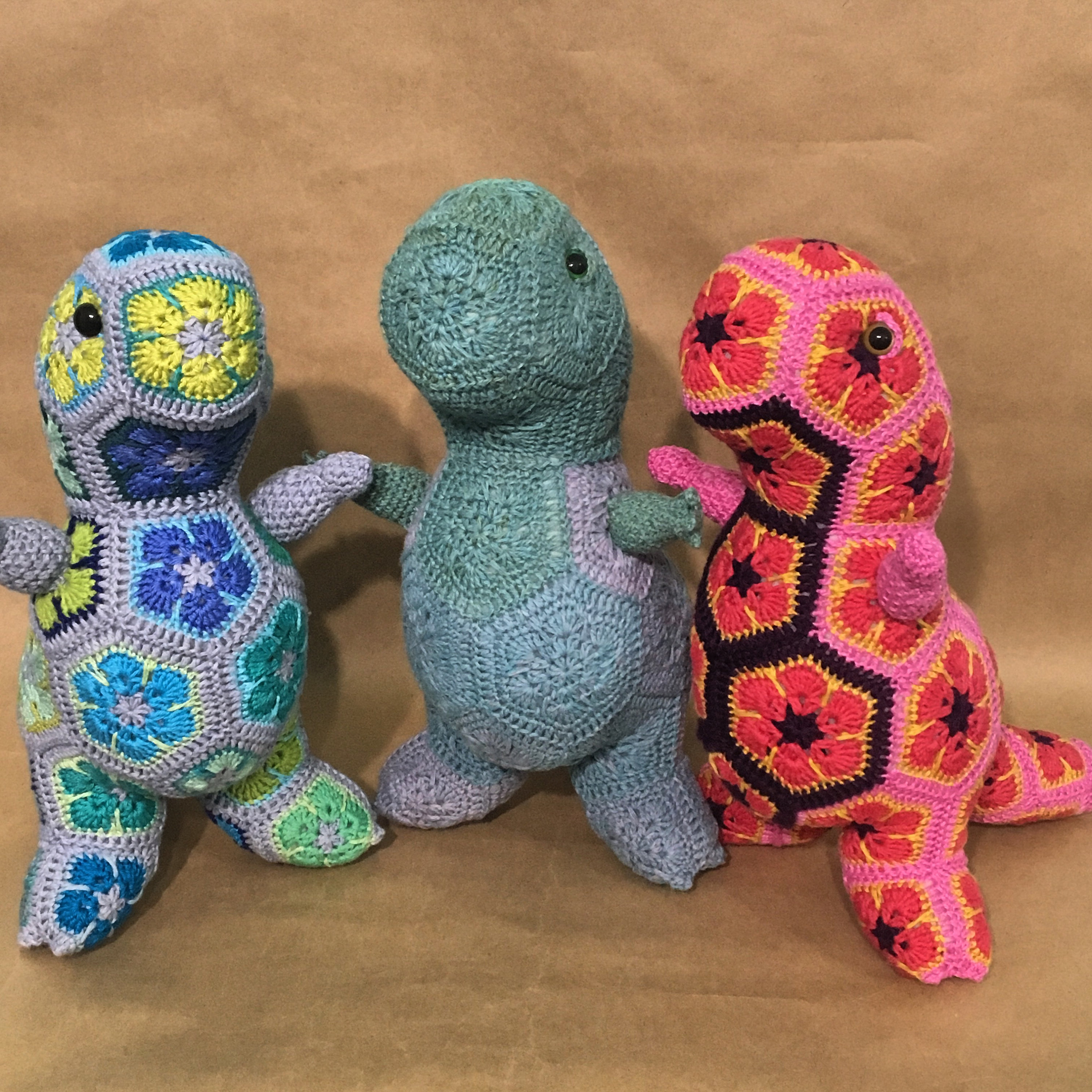 39 T-Rex Crochet Patterns: Unearth Your Creative Side with Dinosaur Designs 10 Rex the Tyrannosaurus African Flower Crochet